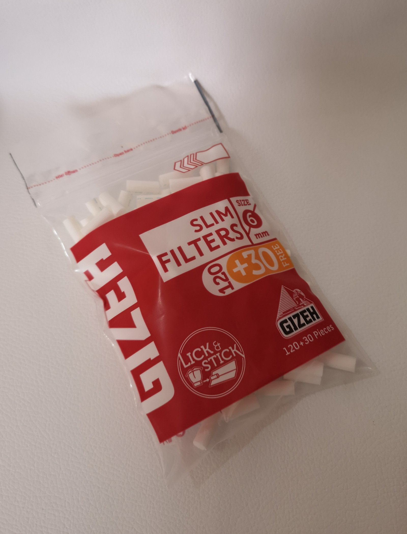 FILTRO SLIM GIZEH CON PEGAMENTO 120 UNIDADES +30 DE REGALO